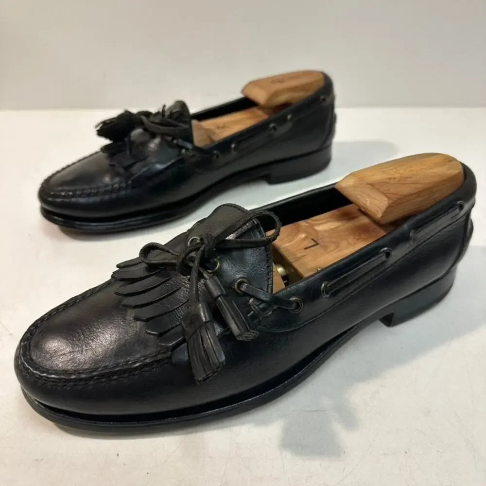 NEW HEELS Rancourt & Co x Polo Ralph Lauren Tassel Moccasin Loafer Maine USA 9 D